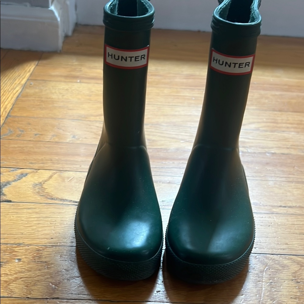 Hunter Green Rain & Snow Boots with Waterproof Design